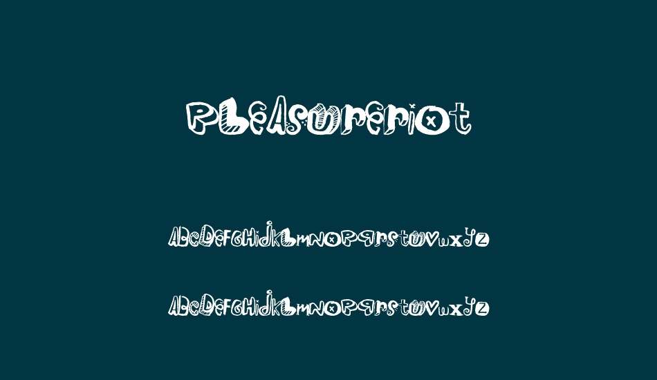PleasureRiot font