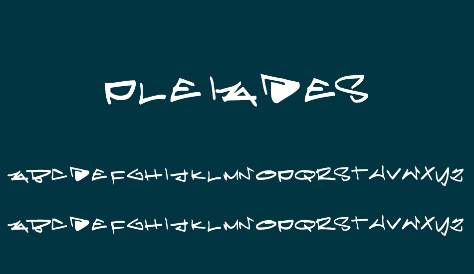Pleiades font
