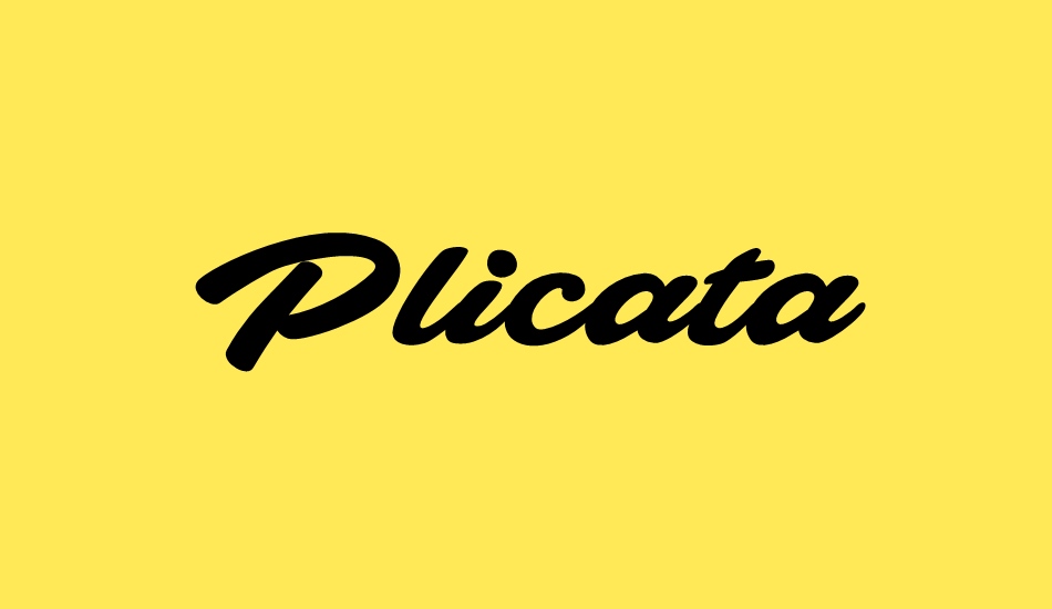 Plicata PERSONAL USE ONLY font big