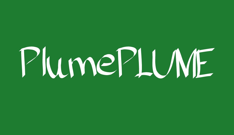 PlumePLUME font big