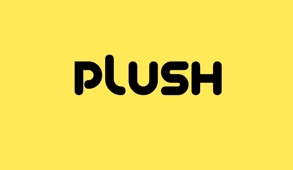 Plush font big