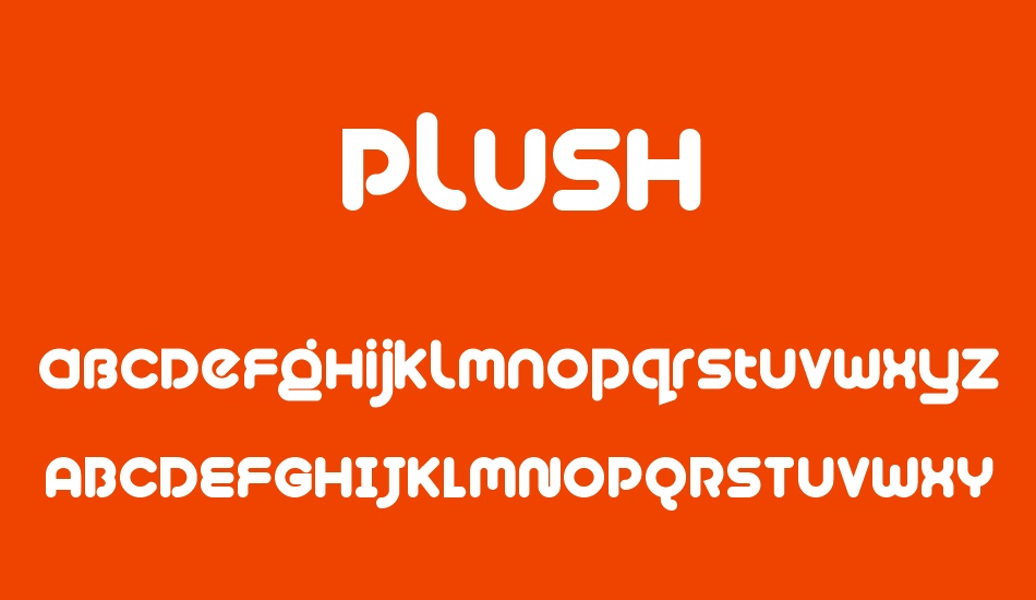 Plush font