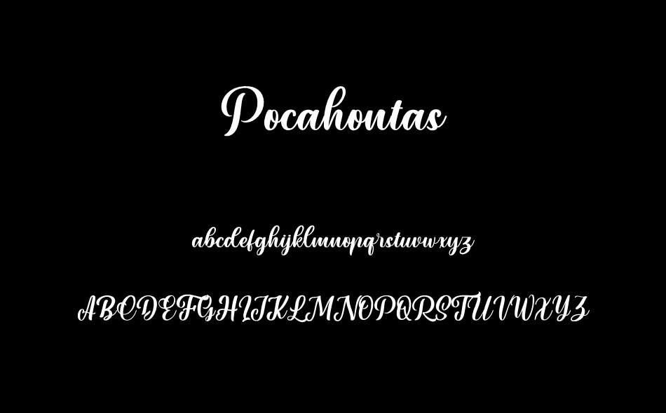 Pocahontas font