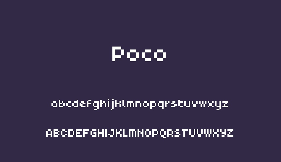Poco font