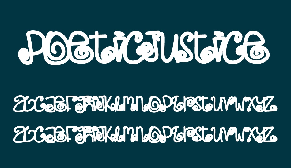 PoeticJustice font