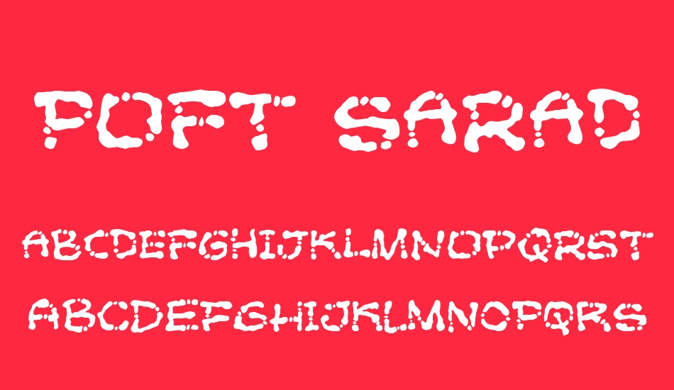 Poft Sarade font