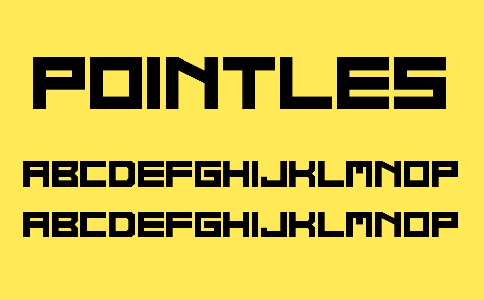 Pointless font