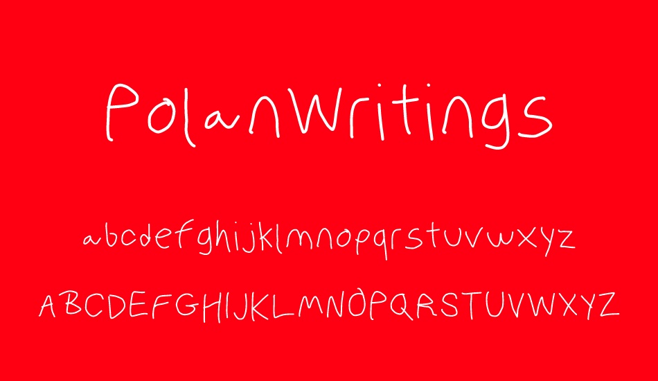 PolanWritings font