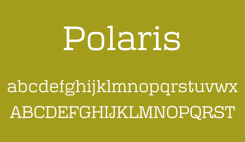 Polaris font