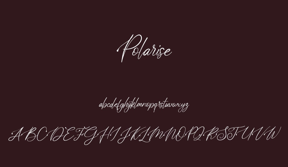 Polarise font