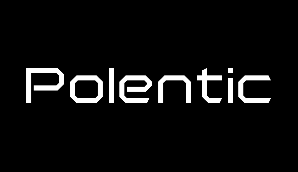 Polentical Neon font big