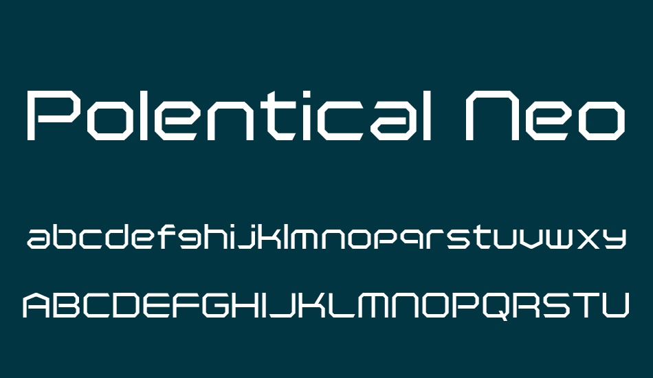 Polentical Neon font