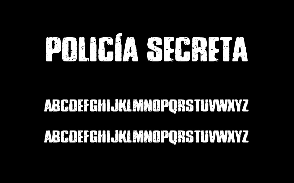 Polic?a Secreta font
