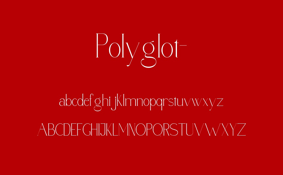 Polyglot font