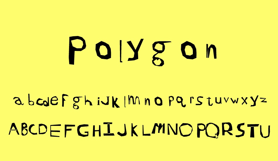 Polygon font