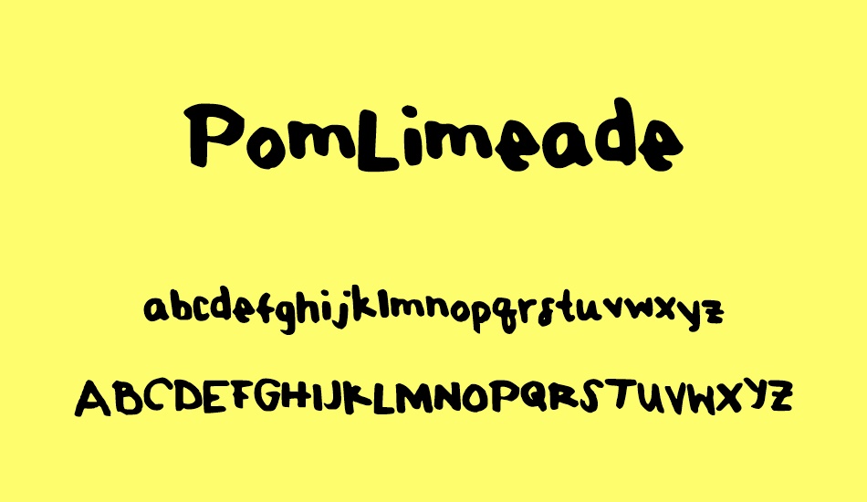 PomLimeade font