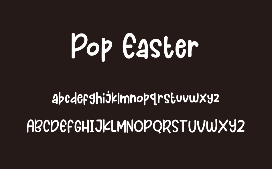 Pop Easter font