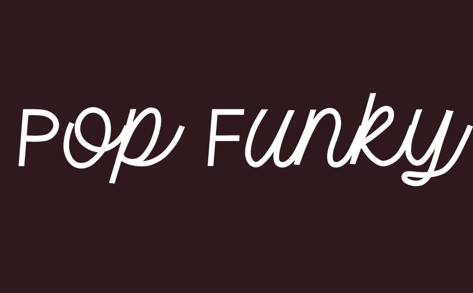 Pop Funky font big