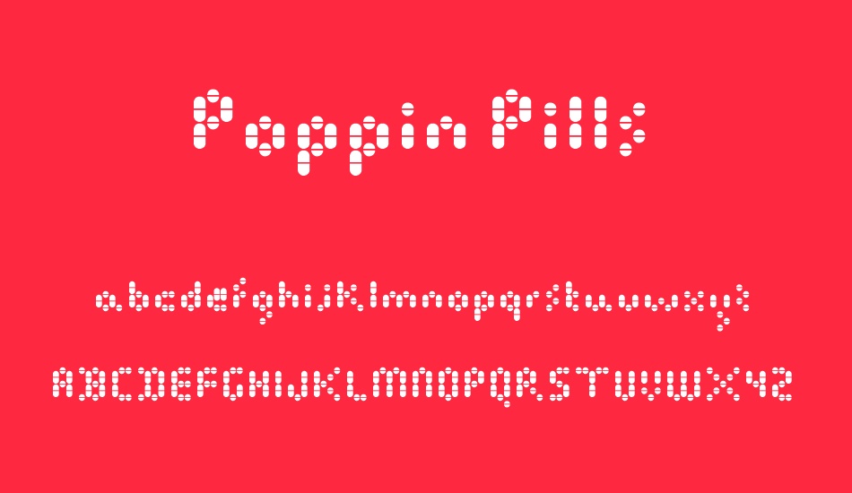 Poppin Pills font
