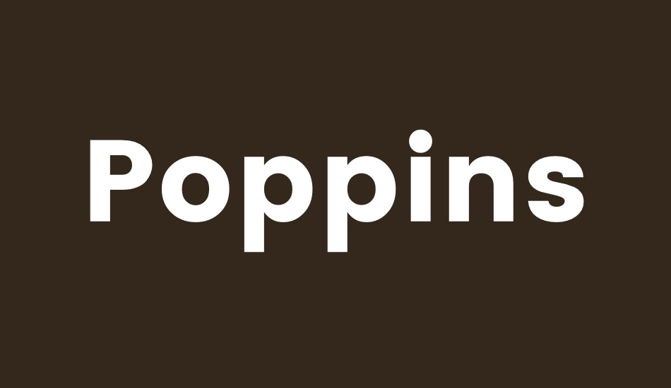 poppins font big