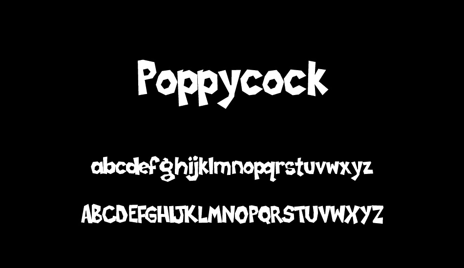 Poppycock font