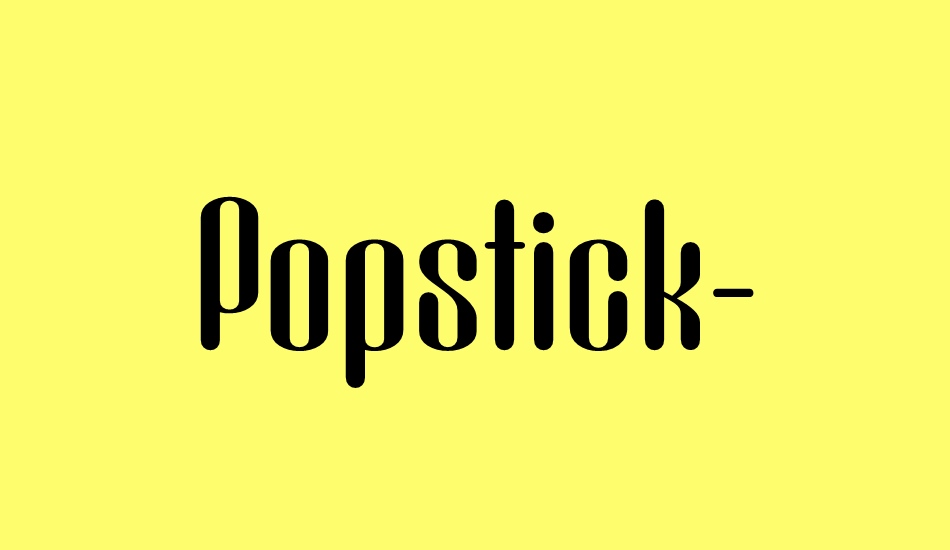popstick-demo font big