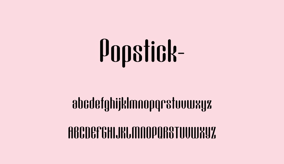 popstick-demo font