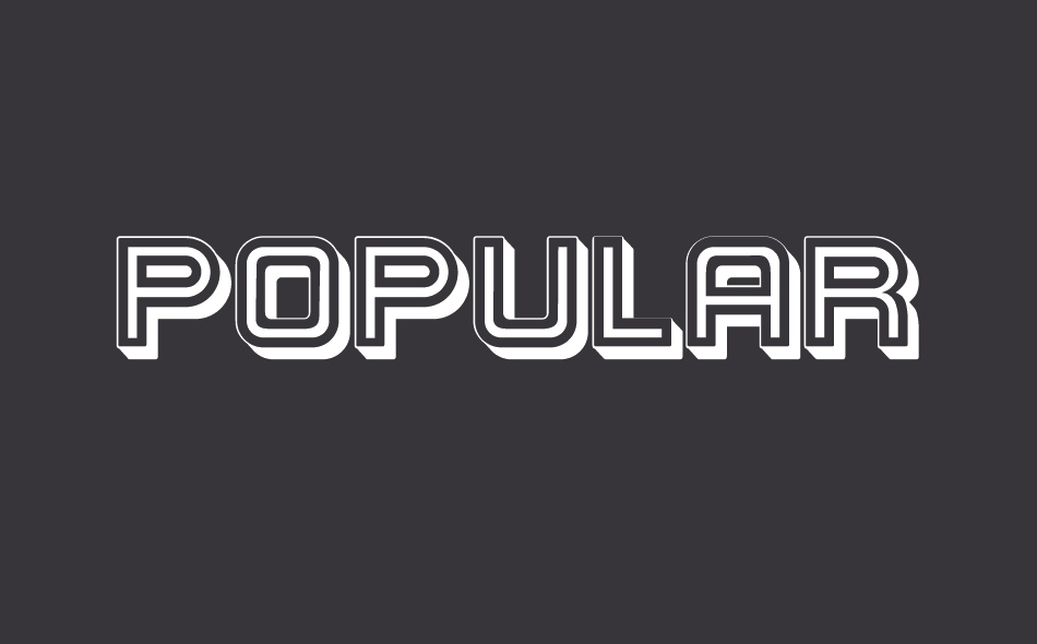 Popular font big