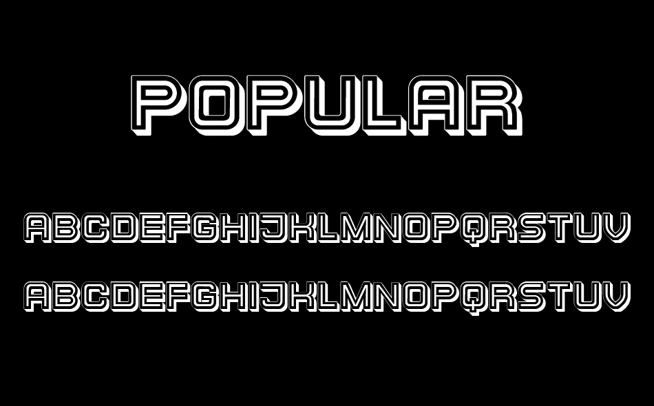 Popular font
