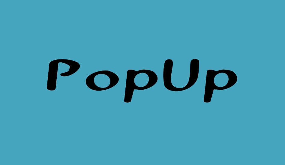 PopUp font big