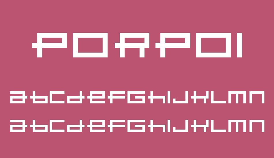 Porpoise font