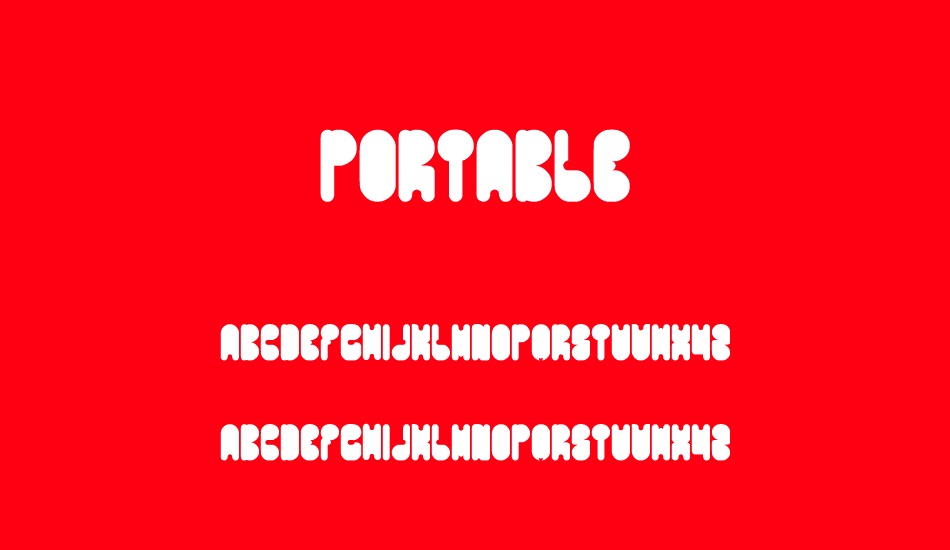 portable font
