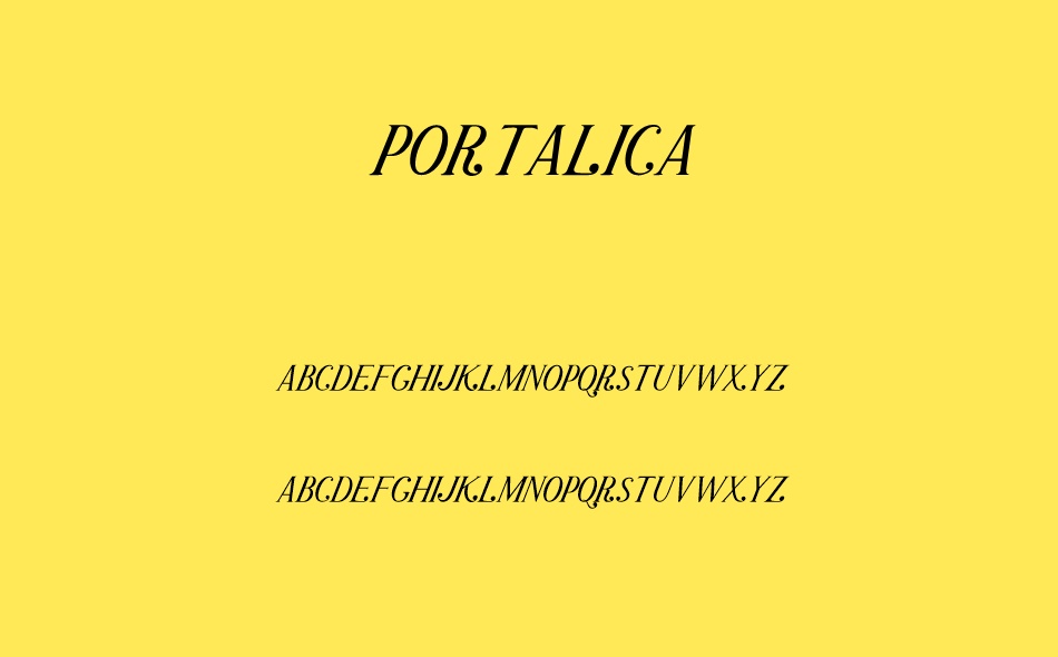 Portalica font