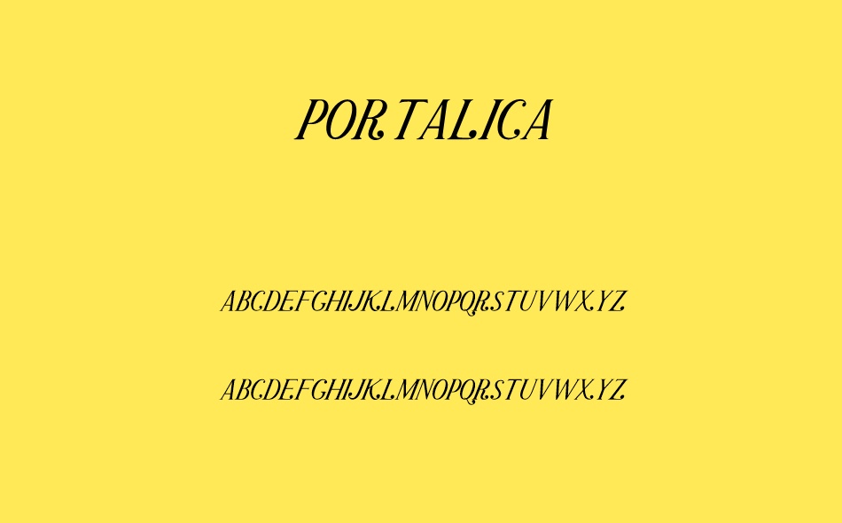 Portalica font