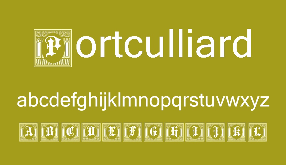 Portculliard Initials font