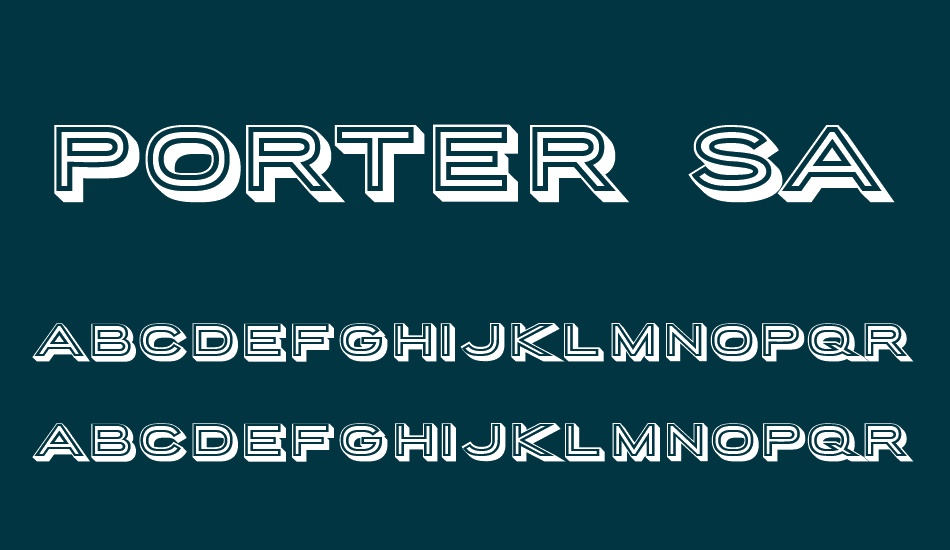 Porter Sans Block font