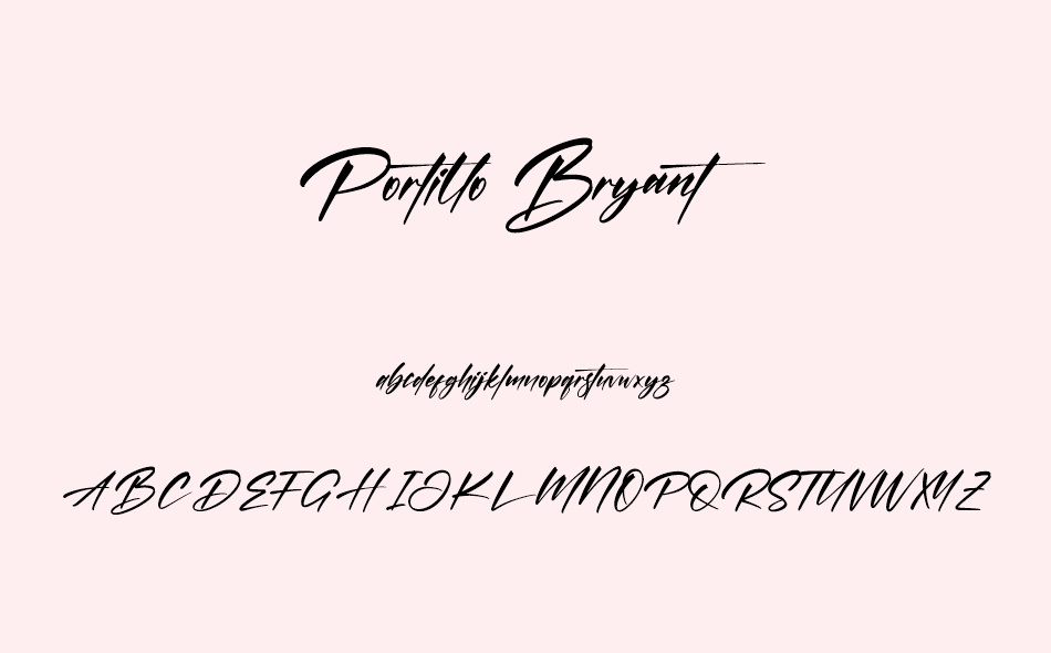 Portillo Bryant font