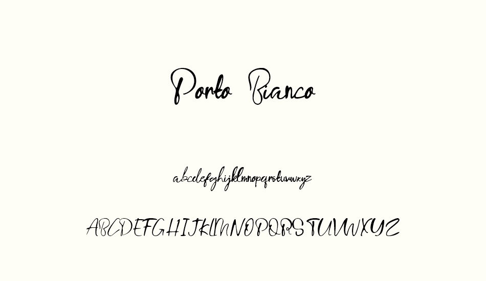 porto-bianco-demo font