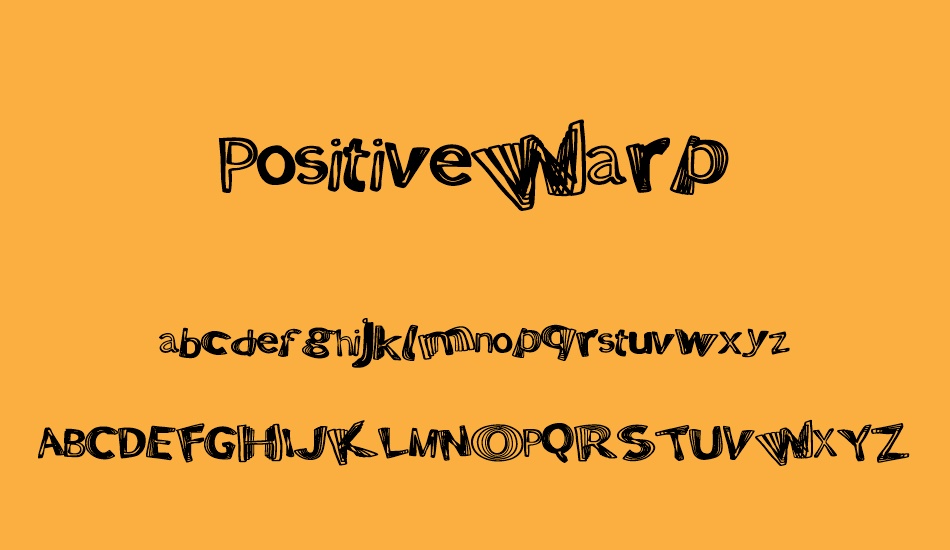 PositiveWarp font