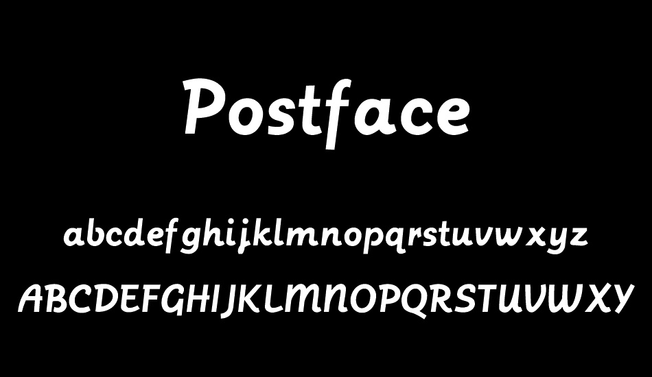 Postface font