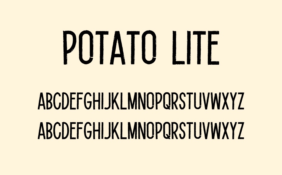 Potato Lite font