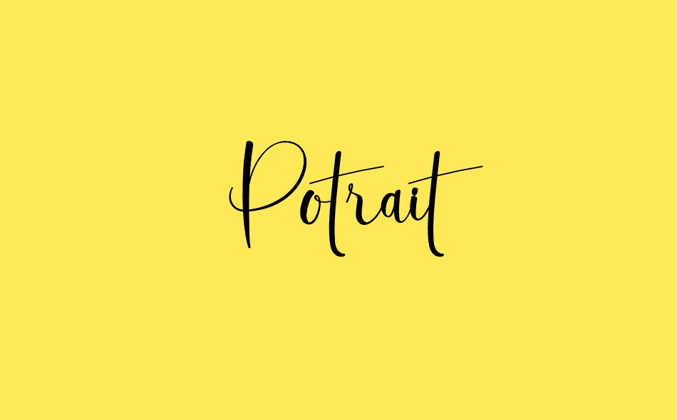 Potrait font big