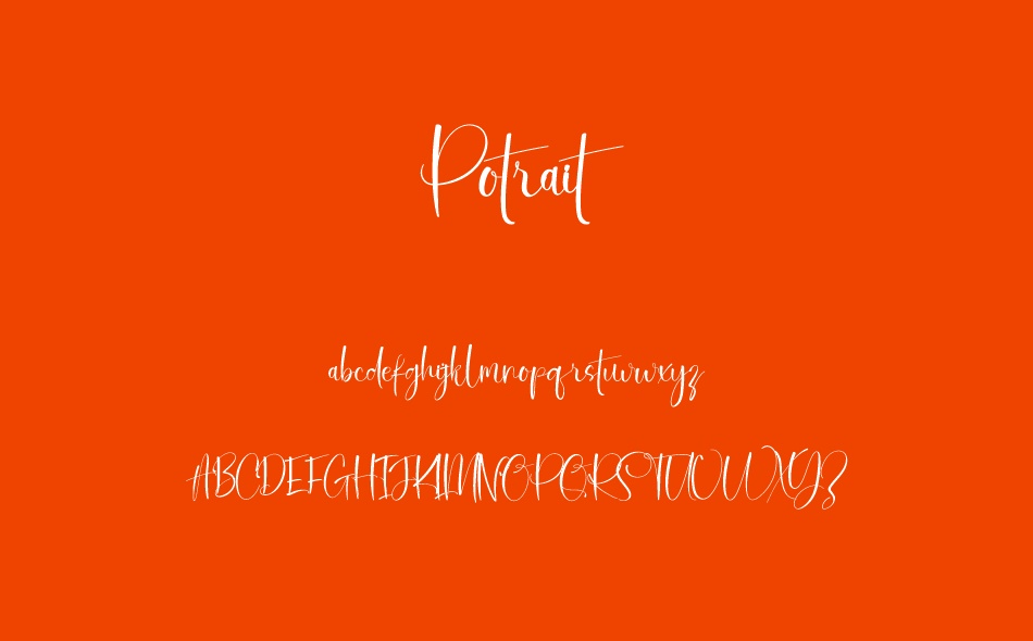 Potrait font