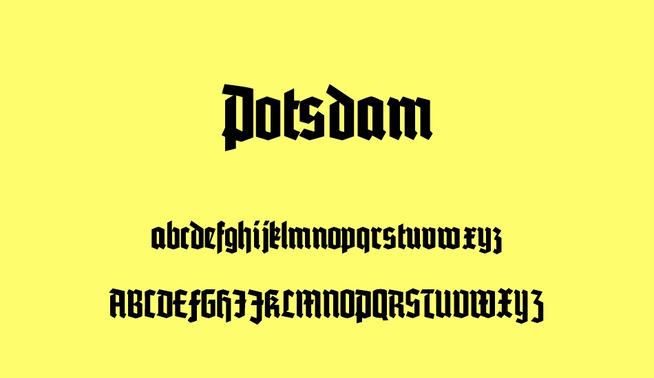 Potsdam font