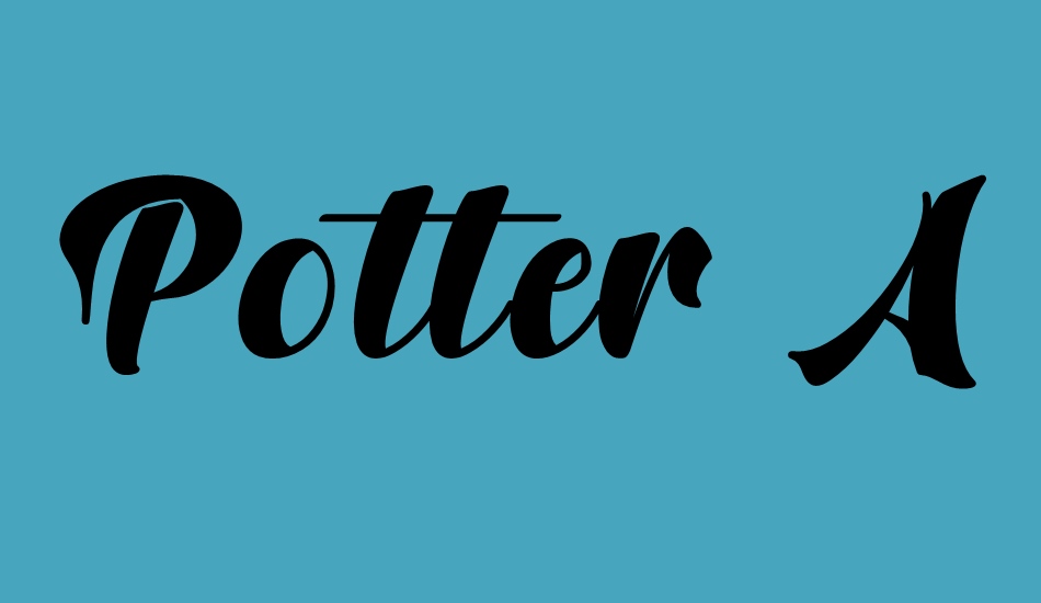 Potter Alaska font big