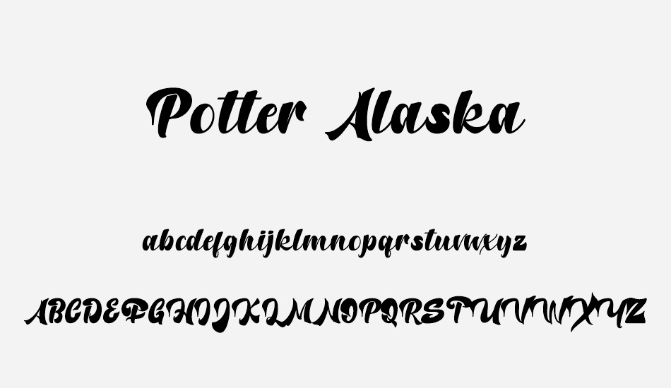 Potter Alaska font