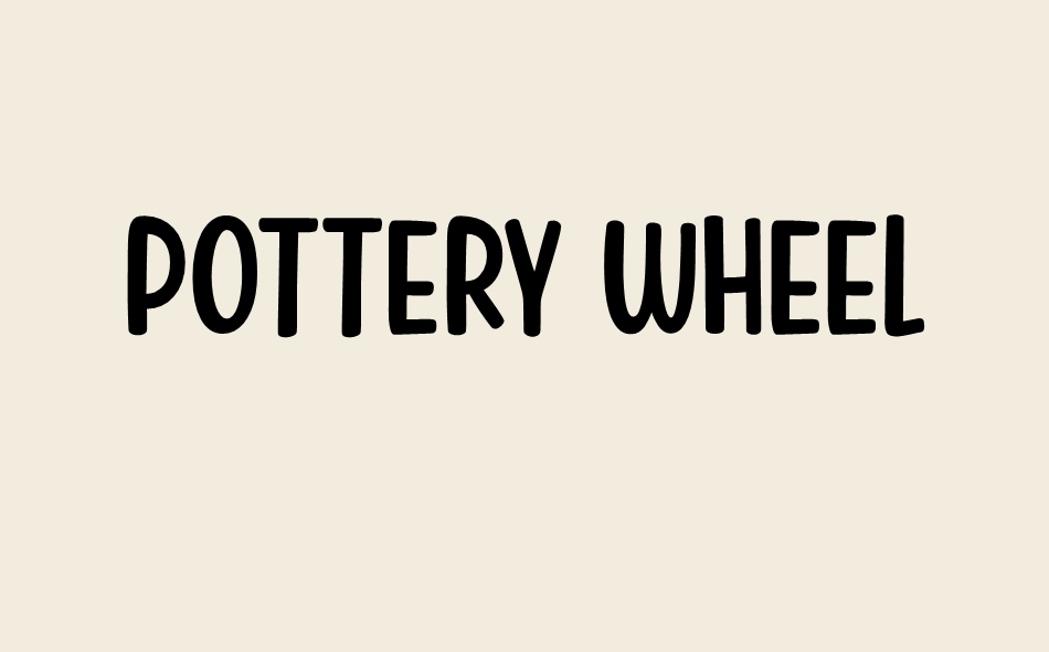 Pottery Wheel font big
