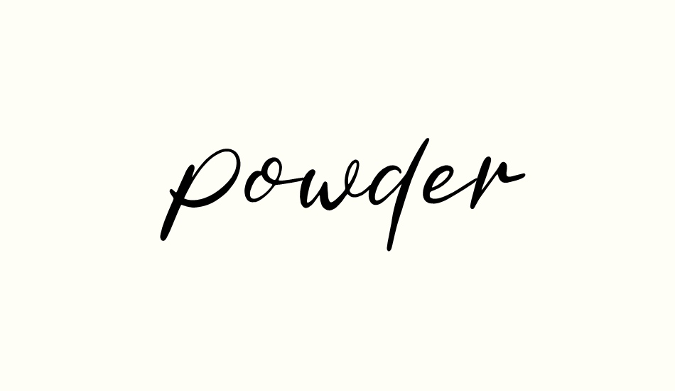 Powder font big