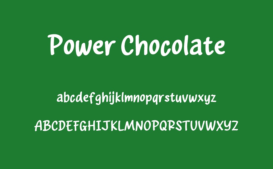 Power Chocolate font