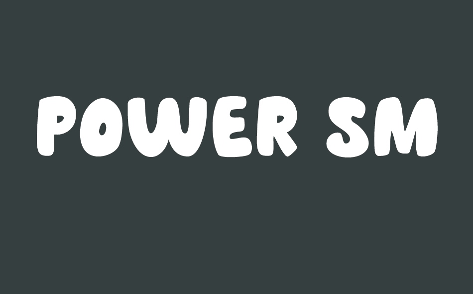 Power Smurf font big